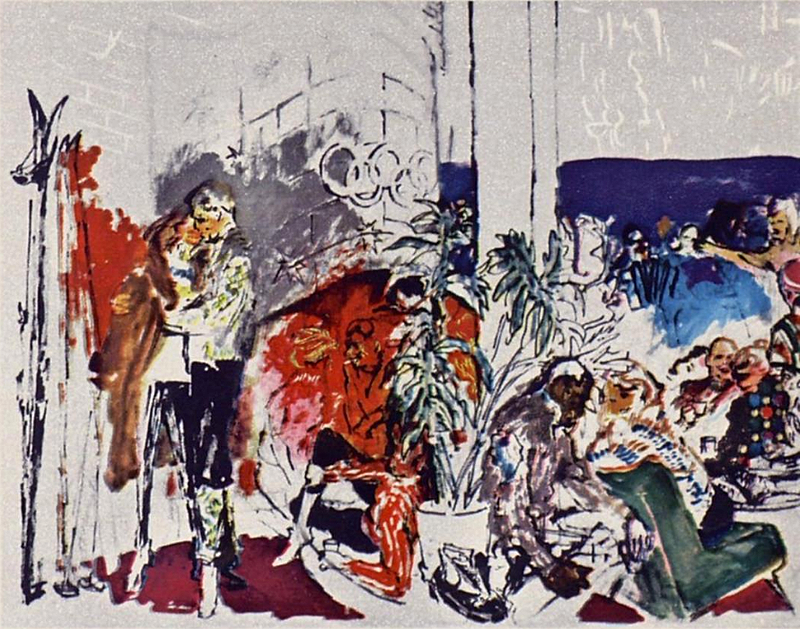 Illustration for article titled Squaw Valley and the 1960 Winter Olympics in Paintings